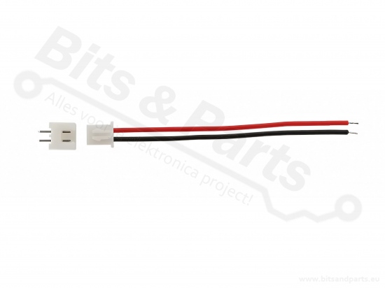Signal connector JST XH 2.54mm 2-pole with wire and socket 15cm